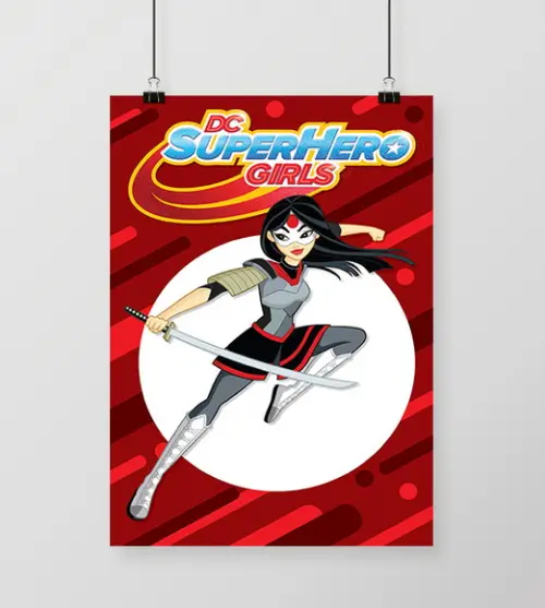 Quadro Super Hero Girls / Katana