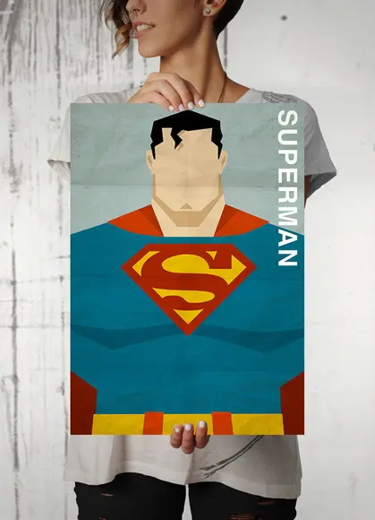 Quadro Superman / Minimalista