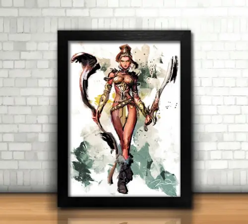 Quadro Teela / He-Man / 20x30cm / com vidro