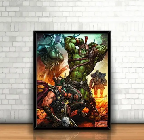 Quadro Thor Vs Hulk / Ragnarok