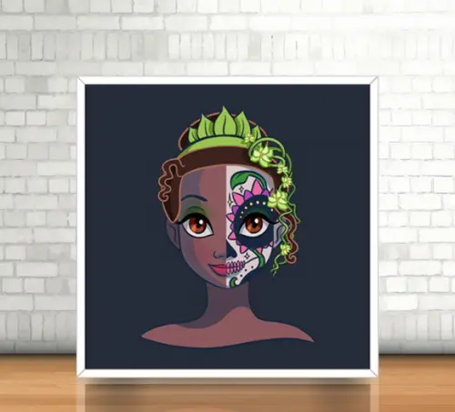 Quadro Tiana/Catrina (20x20cm)