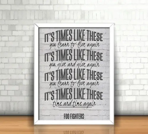 Quadro Times Like These / Foo Fighters