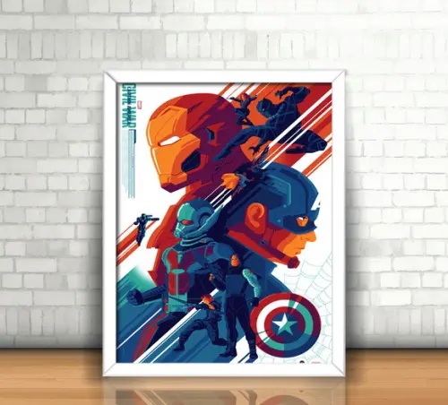 Quadro Vingadores / Guerra Civil
