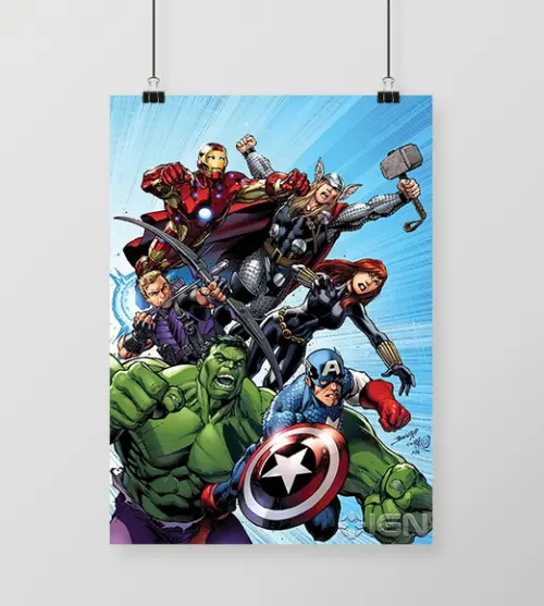 Quadro Vingadores Marvel