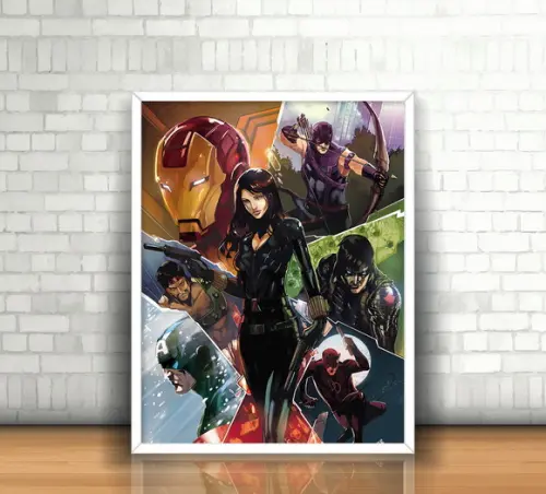 Quadro Vingadores Marvel
