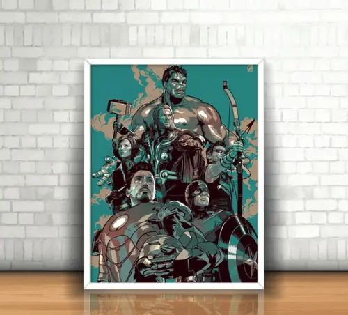 Quadro Vingadores Marvel