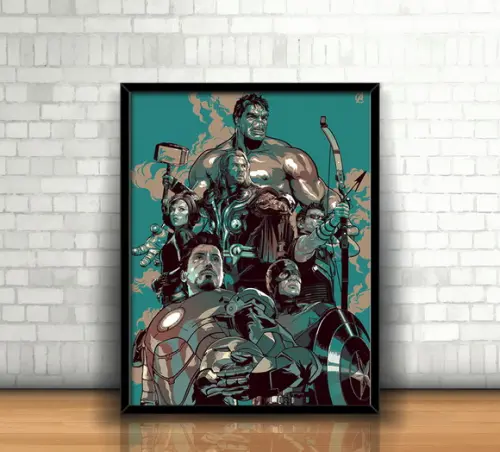 Quadro Vingadores Marvel