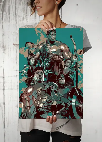 Quadro Vingadores Marvel