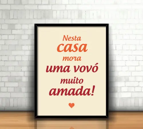 Quadro Vovó Amada