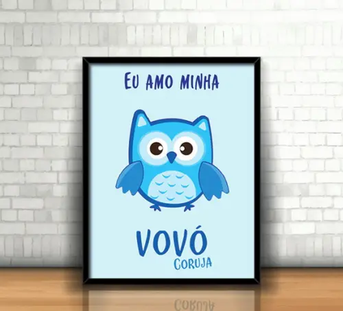 Quadro Vovó Coruja