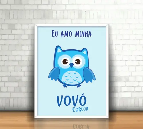 Quadro Vovó Coruja