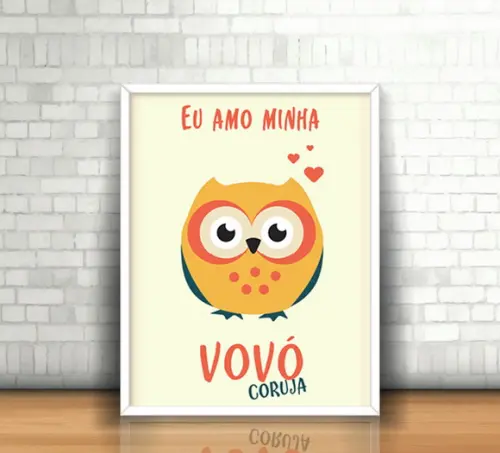 Quadro Vovó Coruja