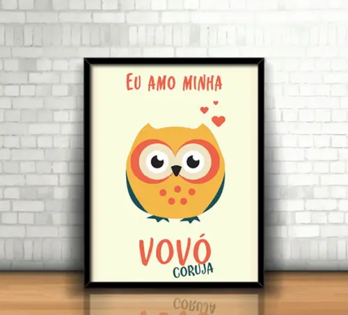 Quadro Vovó Coruja