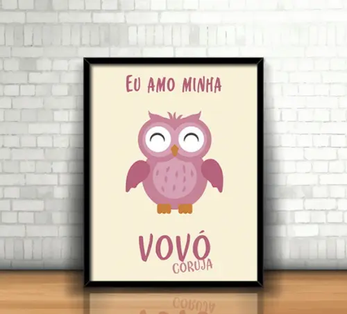 Quadro Vovó Coruja