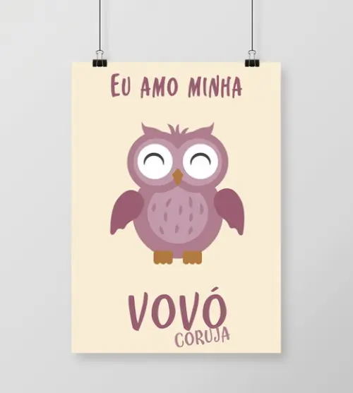 Quadro Vovó Coruja