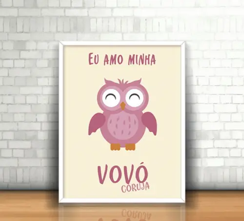 Quadro Vovó Coruja