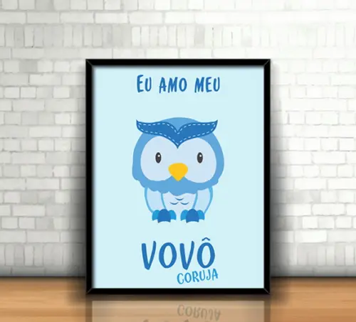 Quadro Vovô Coruja