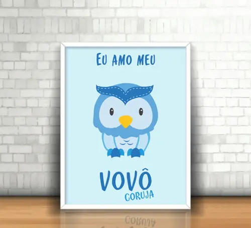 Quadro Vovô Coruja