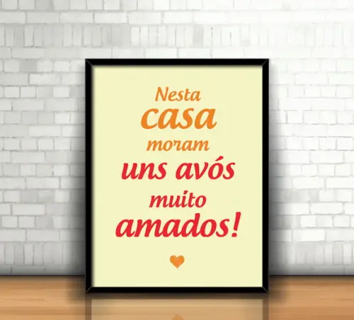 Quadro Vovós Amados
