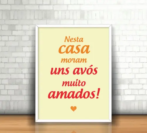 Quadro Vovós Amados