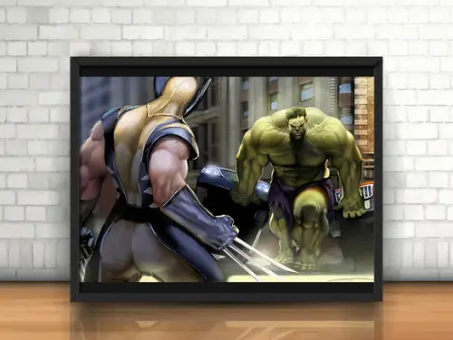 Quadro Wolverine & Hulk