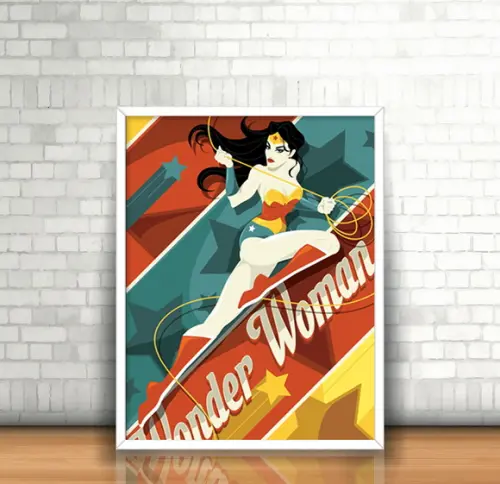 Quadro Wonder Woman / Mulher-Maravilha