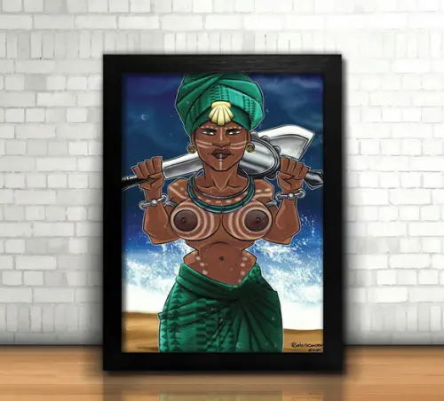 Quadro Yemanja / Ilustração (20x30cm)