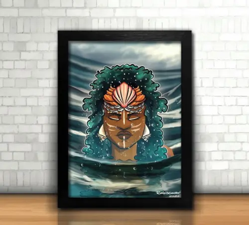 Quadro Yemanja / Ilustração (20x30cm)