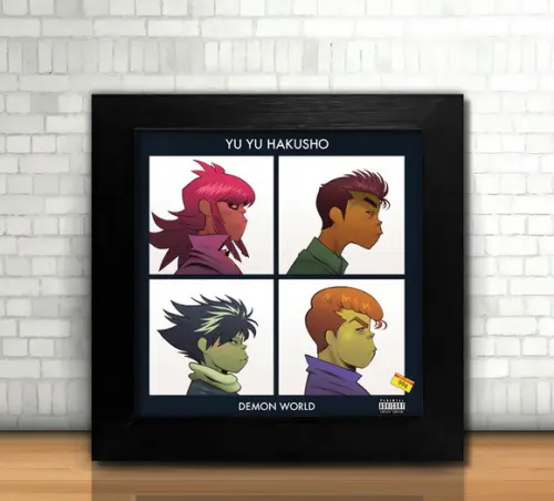 Quadro Yu Yu Hakusho / 20x20cm / com Vidro