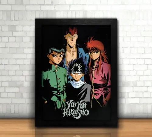 Quadro Yu Yu Hakusho / 20x30cm / com Vidro