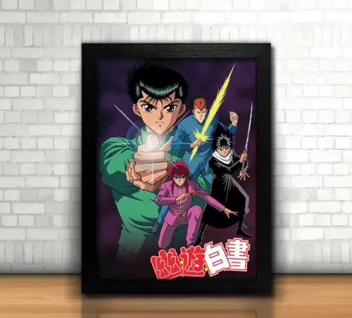 Quadro Yu Yu Hakusho / 20x30cm / com Vidro