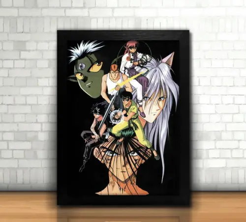 Quadro Yu Yu Hakusho / 20x30cm / com Vidro