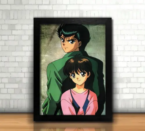 Quadro Yu Yu Hakusho / 20x30cm / com Vidro