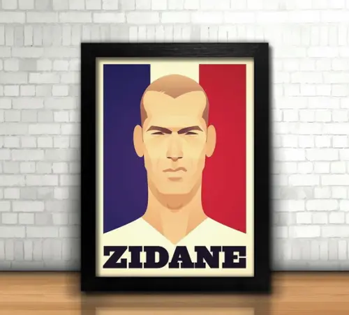 Quadro Zidane / França