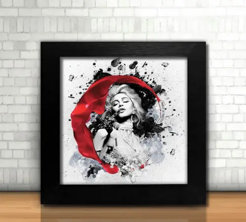 Rainha do Pop / Quadro / 20x20cm / com Vidro
