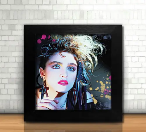 Rainha do Pop / Quadro / 20x20cm / com Vidro