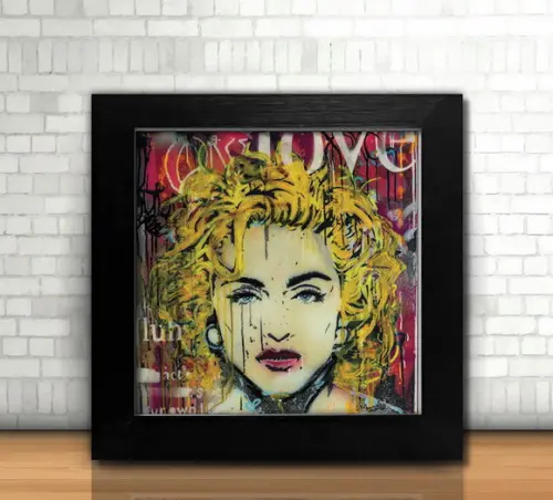 Rainha do Pop / Quadro / 20x20cm / com Vidro