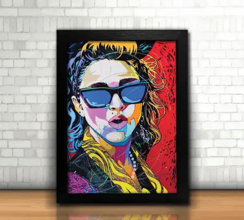 Rainha do Pop / Quadro / 20x30cm / com Vidro