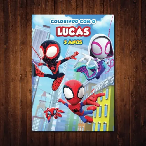 Spidey / Livro de Colorir / 15x21cm / 12 Desenhos
