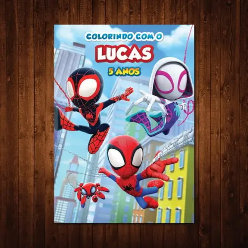 Spidey / Livro de Colorir / 10x15cm / 12 Desenhos