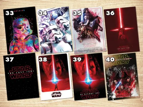 Star Wars / Kit Adesivos / Tamanho A4