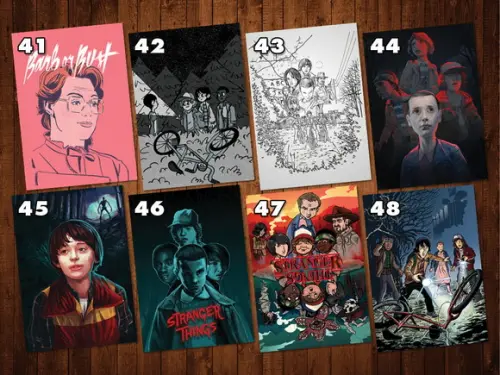 Stranger Things - Kit Adesivos / Tamanhos A4