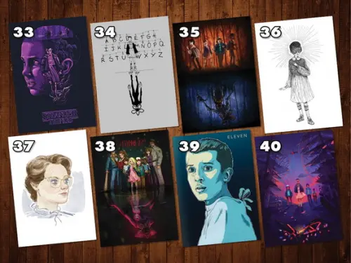 Stranger Things - Kit Adesivos / Tamanhos A4