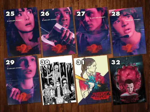 Stranger Things - Kit Adesivos / Tamanhos A4