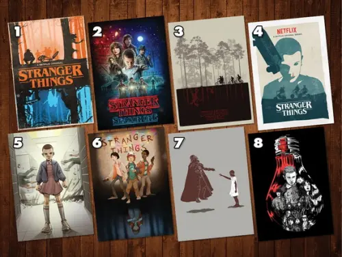 Stranger Things - Kit Adesivos / Tamanhos A4