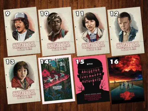 Stranger Things - Kit Adesivos / Tamanhos A4