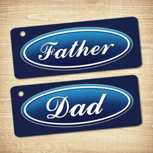 Tag - Dia dos Pais / Ford (4x10cm)