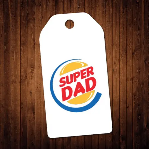 Tag - Dia dos Pais / Super Dad (4x6cm)