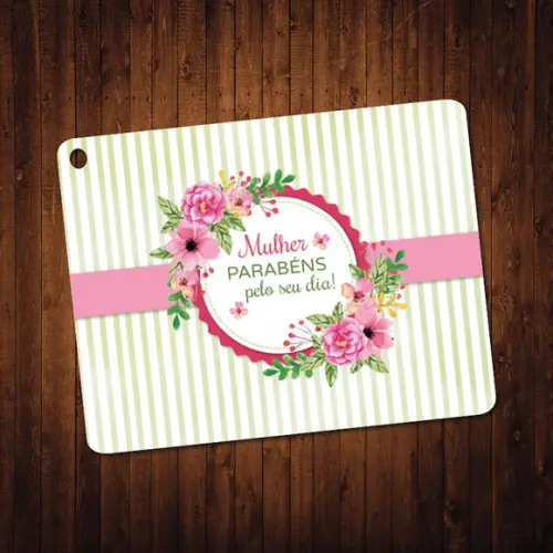Tag - Dia Internacional da Mulher (6x9cm)