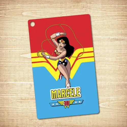 Tag Mulher Maravilha Clássica (4x6cm)